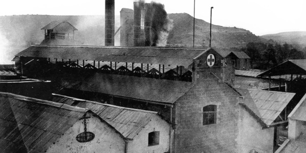 Fábrica de cal hidráulica en la Hacienda de Jasso, 1881