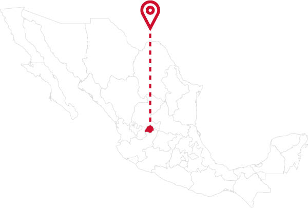 Mapa de la planta Cruz Azul Tepezalá